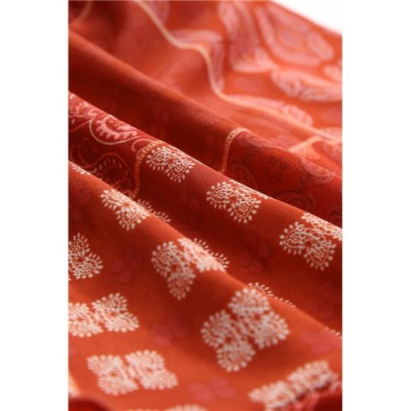 Printed Drawstring Midi Skirt - Picture 7 of 7